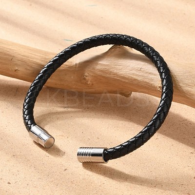 Mixed Braided Leather Cord Bracelets BJEW-I199-M-1