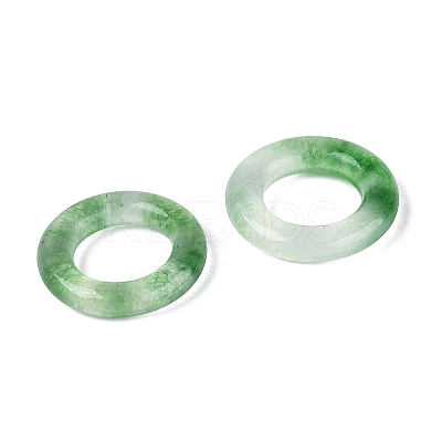 Dyed Natural White Jade Linking Rings G-Q601-43C-1