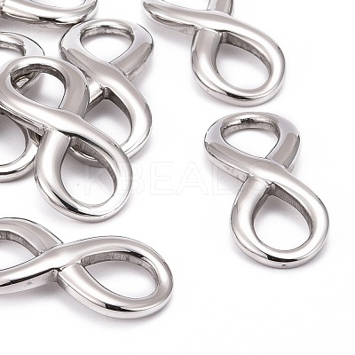 Tarnish Resistant Smooth Surface 304 Stainless Steel Infinity Links connectors STAS-N006-03-1