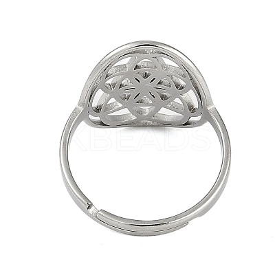 201 Stainless Steel Adjustable Rings for Women RJEW-M008-01P-1