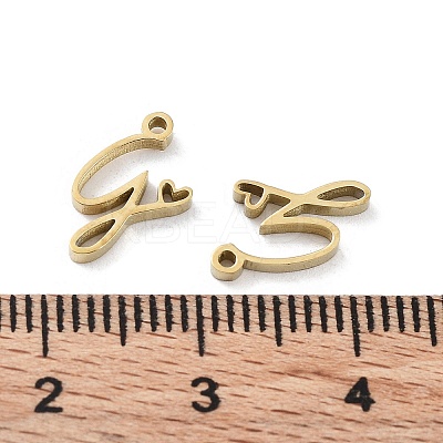 304 Stainless Steel Charms STAS-M327-02G-G-1
