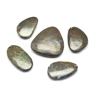 Natural Chrysocolla Pendants G-G694-A-13-1