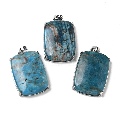 Natural Apatite Pendants G-Z070-01P-04-1