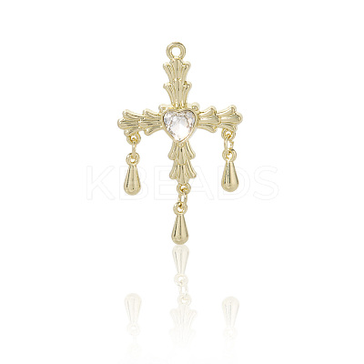10Pcs Alloy Pendants with Rhinestone PALLOY-SC0016-44-1