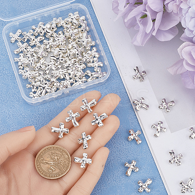 80Pcs Alloy Beads TIBEB-SP0001-14AS-1