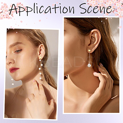 20Pcs Brass Stud Earring Findings KK-SC0006-80-1
