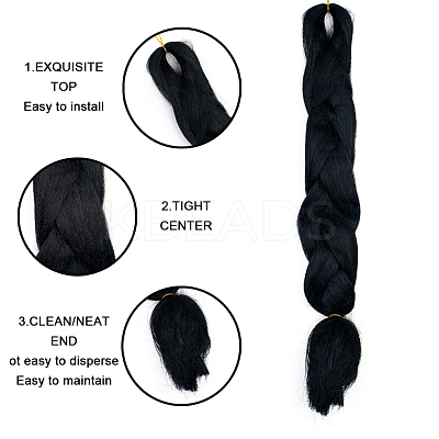 Synthetic Jumbo Ombre Braids Hair Extensions OHAR-G005-01C-1