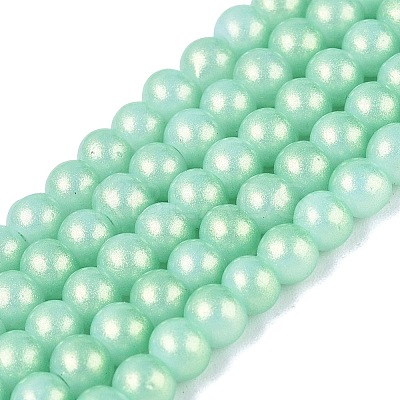Baking Paint Glass Pearl Beads Strands DGLA-ZX001-05A-08-1