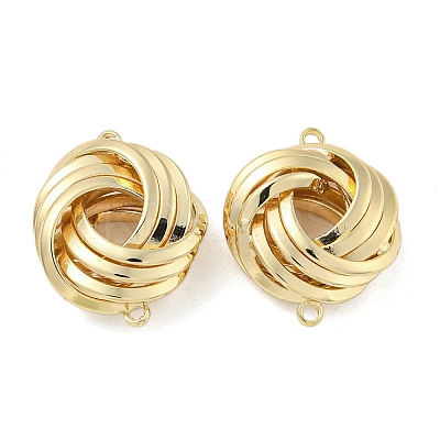 Knot Brass Connector Charms KK-N254-100G-1