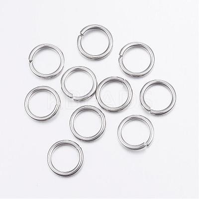 Tarnish Resistant 304 Stainless Steel Open Jump Rings STAS-P151-02-1