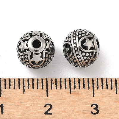 Retro 316 Surgical Stainless Steel Beads STAS-L307-17AS-15-1