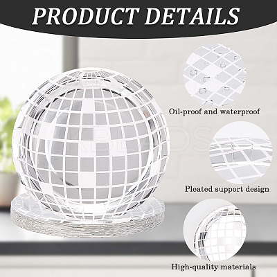 Paper Disco Party Dish AJEW-WH20011-57A-01-1