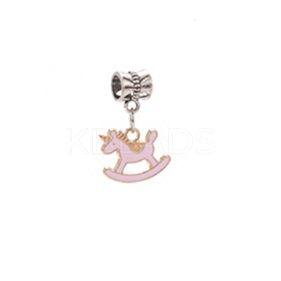 Alloy Enamel European Dangle Charms PALLOY-YW020-01-1