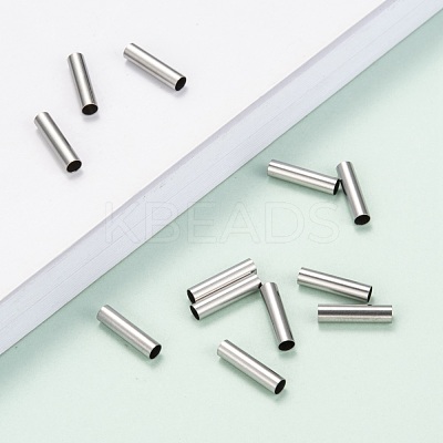 Tarnish Resistant 304 Stainless Steel Tube Beads STAS-G071-32P-1