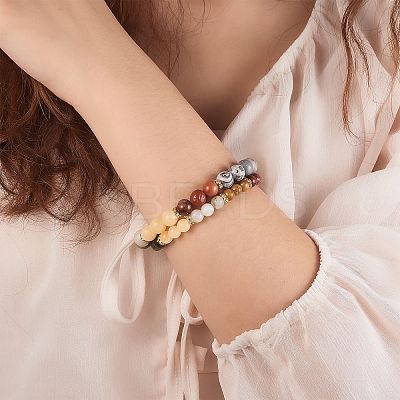 140Pcs 7 Style Natural Gemstone Beads G-SZ0001-99A-1