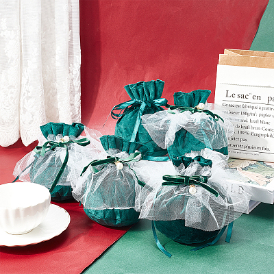 12Pcs Velvet Jewelry Drawstring Gift Bags TP-NB0001-30B-1