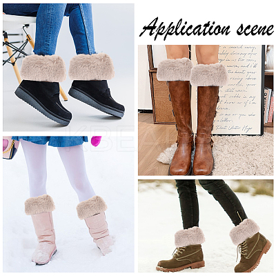 Acrylic Fiber Woolen Yarn Socks Leg Cover AJEW-WH20018-149A-1