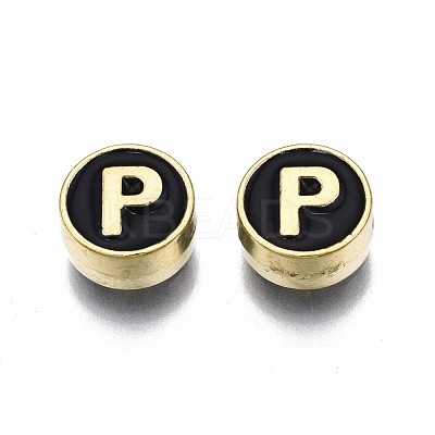 Alloy Enamel Beads ENAM-N052-006-02P-RS-1