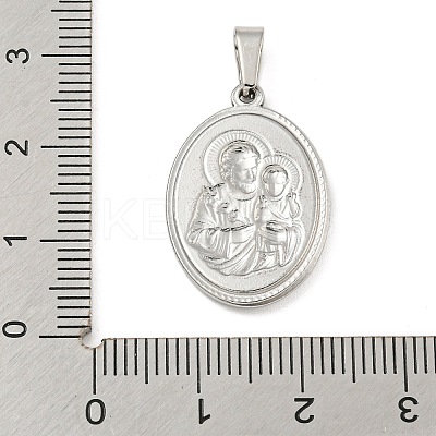 Non-Tarnish 304 Stainless Steel Pendants STAS-B071-02A-23P-1