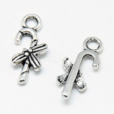 Tibetan Style Alloy Charms TIBE-S301-028AS-RS-1