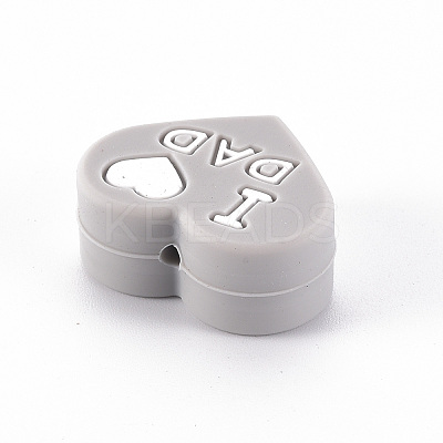Mother's Day Food Grade Eco-Friendly Silicone Focal Beads LS-SIL-N002-10I-1