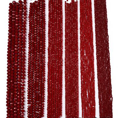 Opaque Solid Color Imitation Jade Glass Beads Strands X-EGLA-A044-P8mm-D02-1