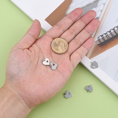 Non-Tarnish 304 Stainless Steel Pendants STAS-Q201-T457S-1