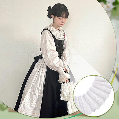 5 Yards Cotton Embroidery Flower Lace Trim OCOR-MA0001-30-1