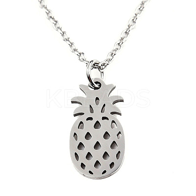 Non-Tarnish 201 Stainless Steel Pendant Necklaces LS-NJEW-T009-JN137-40-1-1