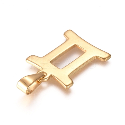 Golden Plated 304 Stainless Steel Pendants X-STAS-L210-06K-G-1