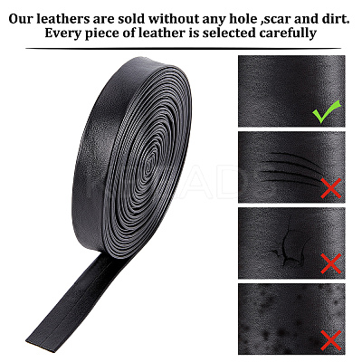 Soft Flat Imitation Leather Cord LC-WH0006-02C-01-1