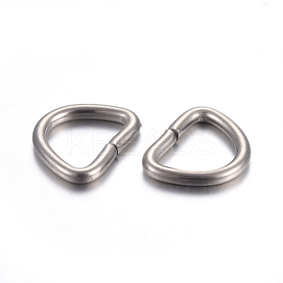 Tarnish Resistant 304 Stainless Steel D Rings STAS-F191-05P-B-1