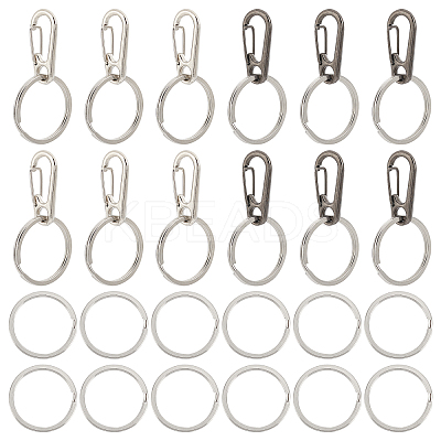 20Pcs 2 Colors Zinc Alloy Rock Climbing Carabiners KEYC-AR0001-02-1