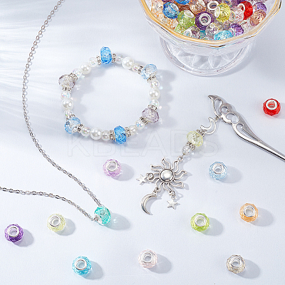 120Pcs Resin European Beads FIND-SP0002-05F-1