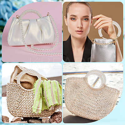 Acrylic Imitation Pearl Purse Handles FIND-WH20015-027A-1