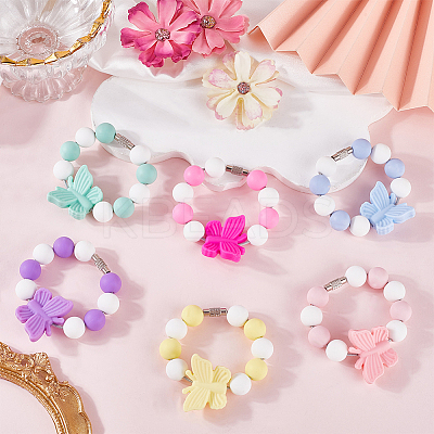 6Pcs Silicone Wine Glass Charms HJEW-SC00132-1