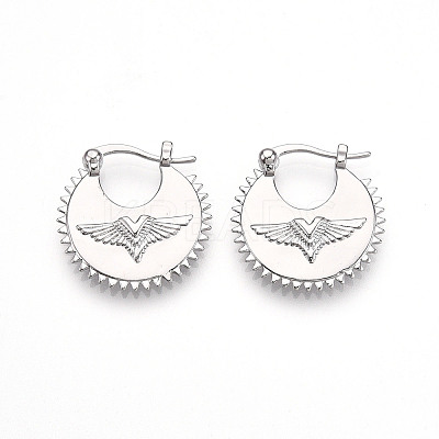 Brass Clip-on Earring for Women KK-T074-59P-1