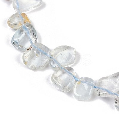 Natural Topaz Nuggets Beads Strands G-B125-A16-01-1