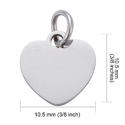 Anti-Tarnish 304 Stainless Steel Stamping Blank Tag Charms STAS-I311-18P-1