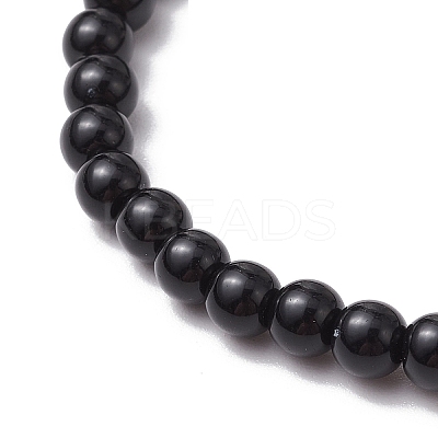 Opaque Acrylic Beads Stretch Bracelets BJEW-JB11605-01-1