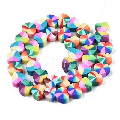Handmade Polymer Clay Beads Strands CLAY-N008-002G-1
