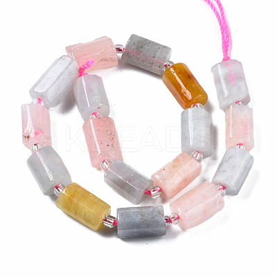 Natural Morganite Beads Strands G-S376-014-1