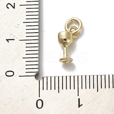 Golden Brass Charms LS-KK-H493-01G-03-1