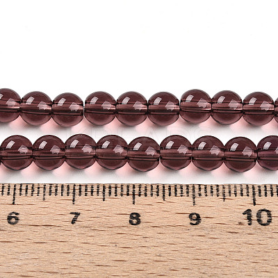 Transparent Glass Beads Strands GLAA-T032-T6mm-19-1