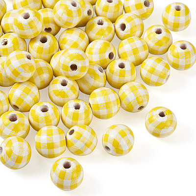 Natural Wooden Beads WOOD-TAC0010-05G-1