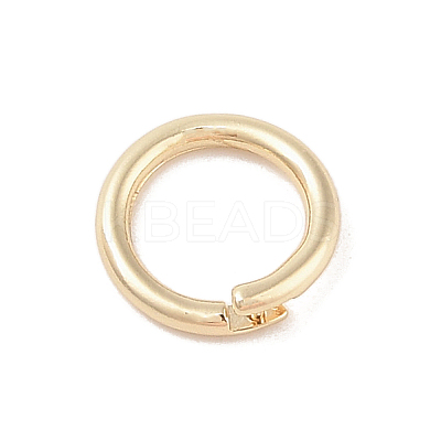 Brass Locking Jump Rings KK-S369-01G-04-1