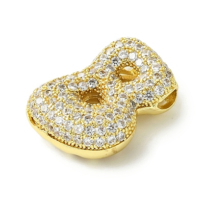 Rack Plating Brass Cubic Zirconia Pendants KK-S378-02G-B-1