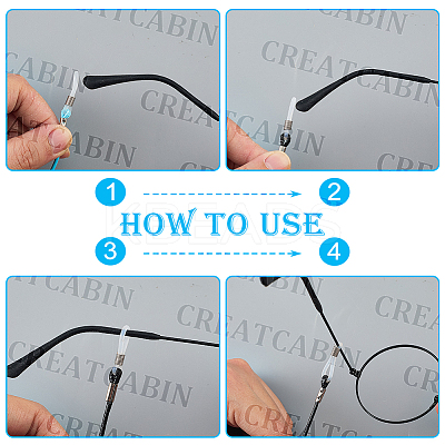 6Pcs 6 Colors Waxed Cord Eyeglasses Chains AJEW-CN0004-79B-1