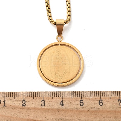 201 Stainless Steel Pendant Necklaces NJEW-Z058-01G-1
