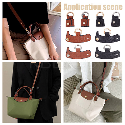 8Pcs 4 Colors PU Leather Undamaged Bag Triangle Buckle Connector FIND-WR0010-76-1